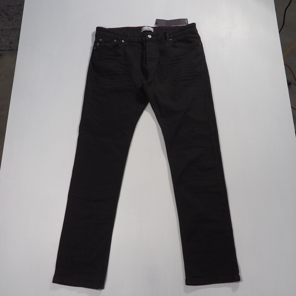 Stone Island Jeans Mens 38 Black Slim TYPE SK Compass Patch Pocket Denim Pants